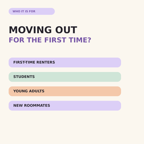 Nobody Told Me: I’m Moving Out | First Apartment Survival Kit